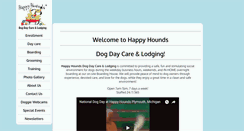 Desktop Screenshot of happyhoundsdaycare.com